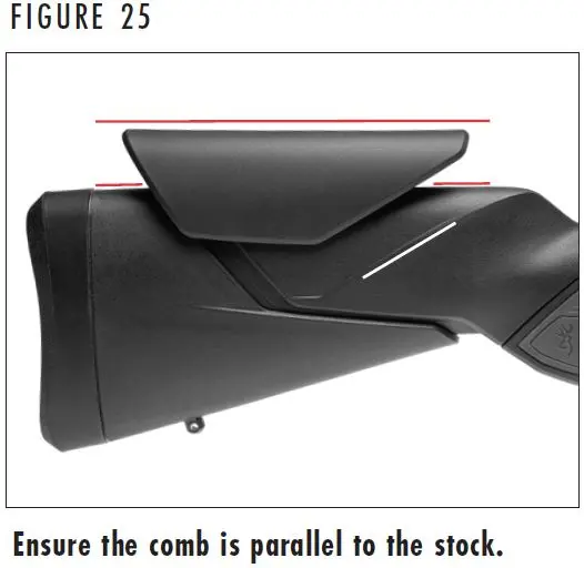 X-Bolt 2 Comb Parallel Line Guide Figure 25