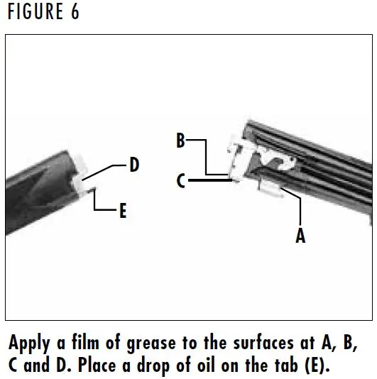 Citori 725 Shotgun Locations to Apply Oil Figure 6