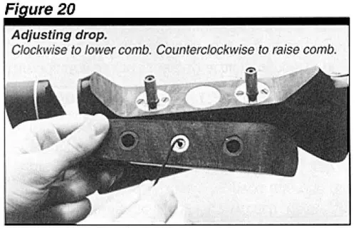 Citori Plus Shotgun Adjusting the Drop Figure 20