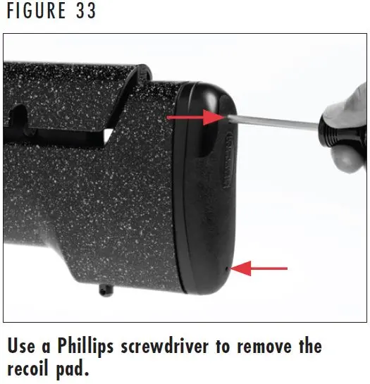 X-Bolt 2 Recoil Pad Removal Figure 33