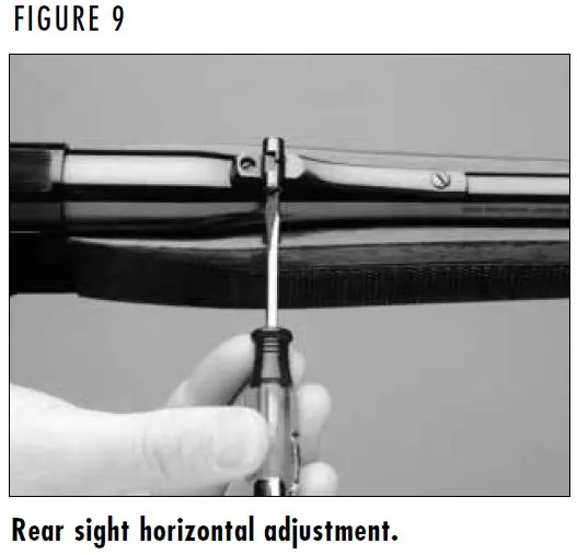 BLR Rifle Rear Sight Horizontal Adjustment Figure 9