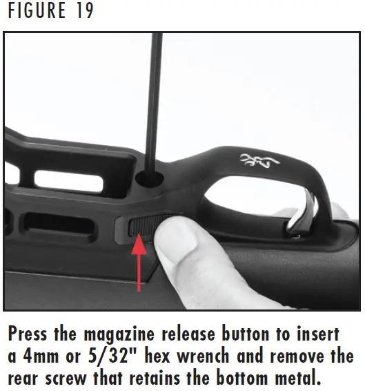 X-Bolt 2 Trigger Group Removal AICS Magazine Figure 19