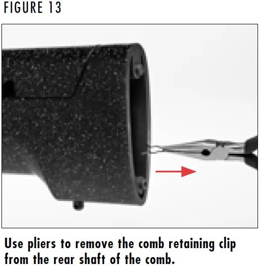 X-Bolt Comb Adjustment Clips Figure 13