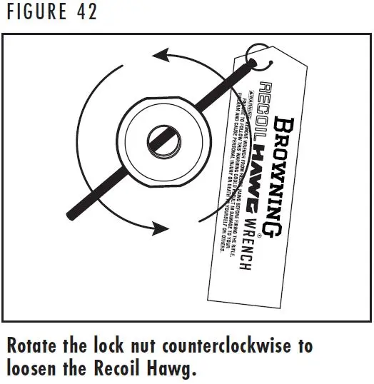 X-Bolt 2 Recoil HAWG Direction to Rotate Figure 42