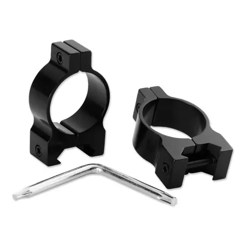 Weaver style scope rings.