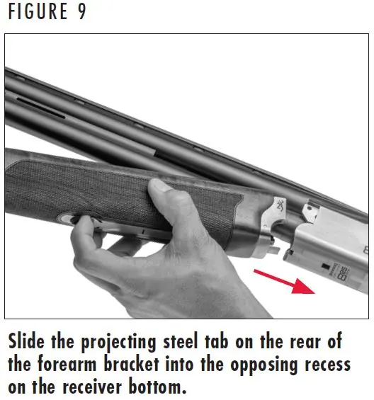 Citori 825 Shotgun Forearm Assembly Figure 9