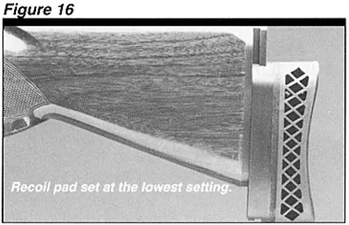 Browning Recoilless Trap Recoil Pad Adjustment Figure 16