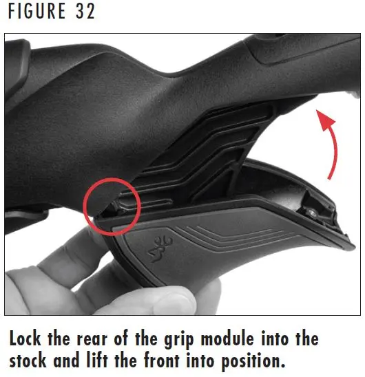 X-Bolt 2 Installing the Grip Module Figure 32