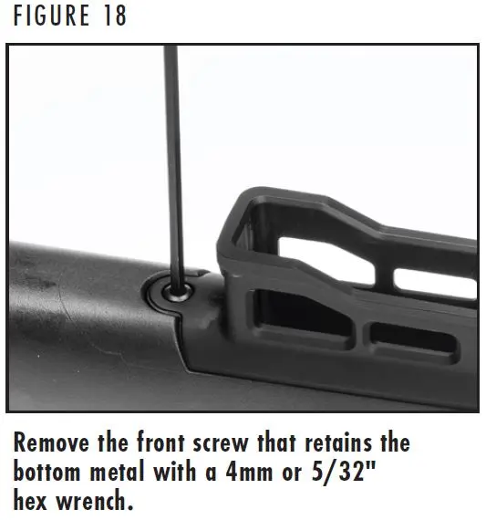 X-Bolt 2 Trigger Group Removal AICS Magazine Figure 18