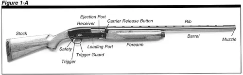 Gold 12 & 20 Gauge Shotgun Figure 1A Diagram