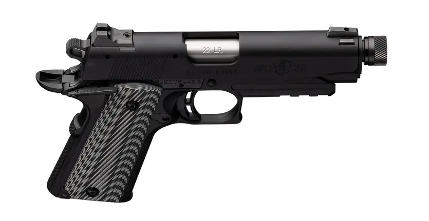 1911-22 Black Label Compact Suppressor Ready with Rail