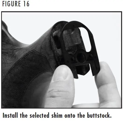 BAR MK 3 Rifle Stock Shim Installation Figure 16