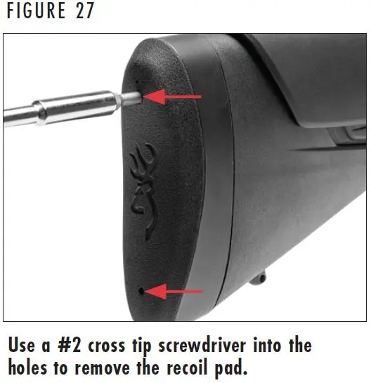 X-Bolt 2 Recoil Pad Removal Figure 27