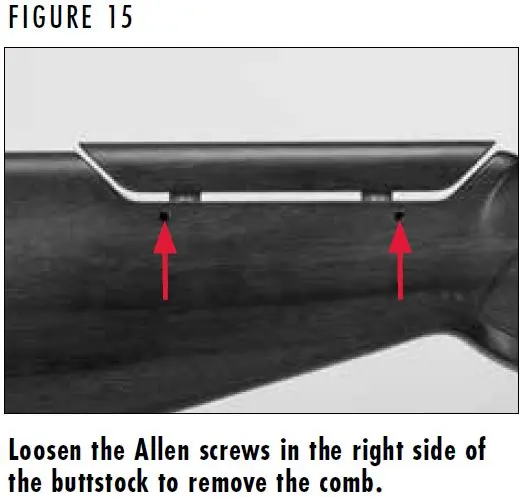 Cynergy Comb Adjustment Screws Figure 15