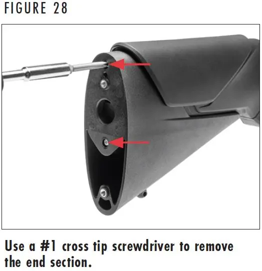 X-Bolt 2 Stock End Section Removal Figure 28