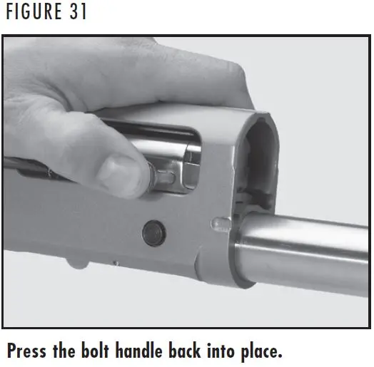 Silver Shotgun Reinstalling Bolt Handle Figure 31