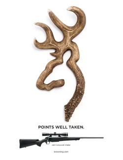 Antler Buckmark Logo With X-Bolt